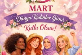 Dünya Kadınlar Günü 8 Mart, tebrik kart