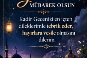 Kadir gecesi tebrik kartı
