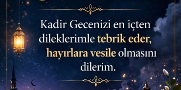 Kadir gecesi tebrik kartı