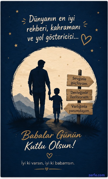 Resimli Babalar Günü sözü