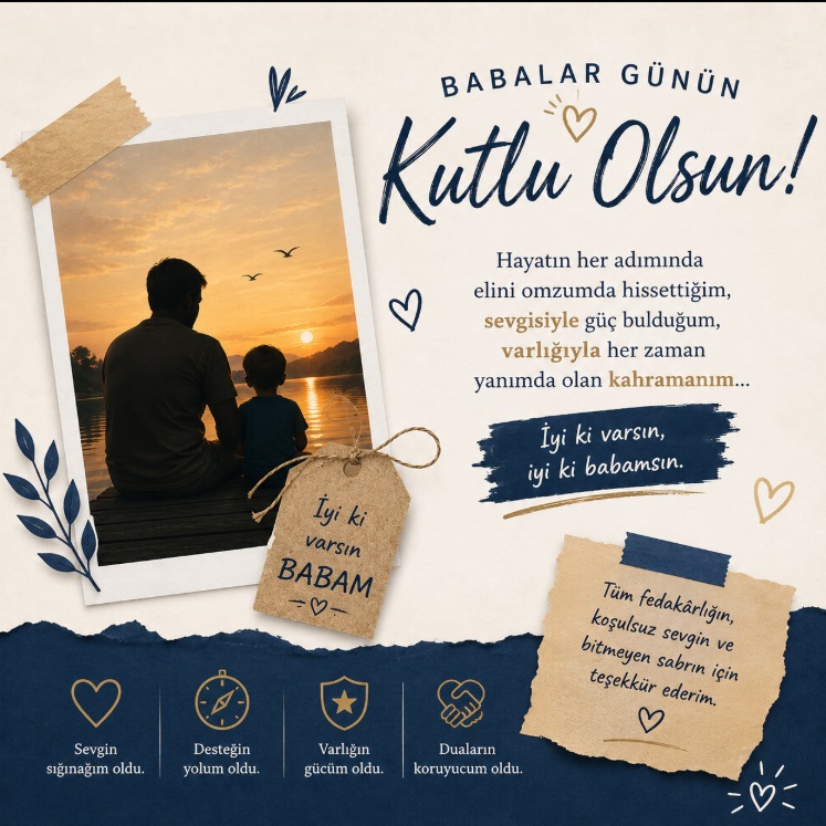Babalar Günü kutlama kartı