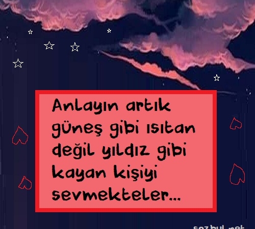 sevgiliye sözler