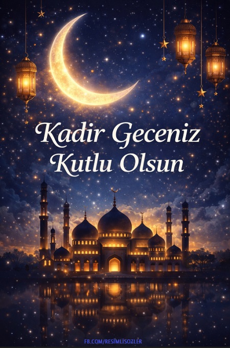 Kadir gecesi tebrik kartı