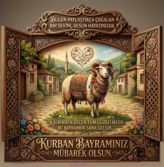 Kurban Bayramı Tebrik Kartı